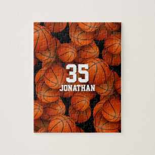 Quebra-cabeça Basketball pattern jigsaw puzzle for boys or girls