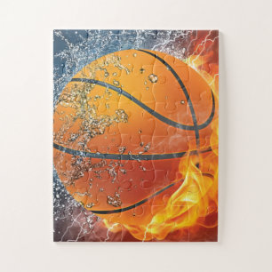 Quebra-cabeça Basquete flamejante