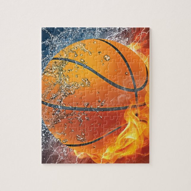 Quebra-cabeça Basquete flamejante (Vertical)
