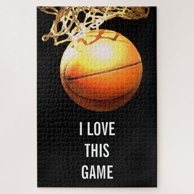Quebra-cabeça Basquete - Ilustração Esportiva (Vertical)