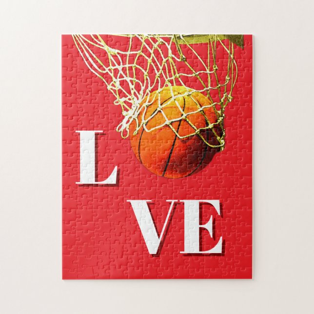 Quebra-cabeça Basquetebol Eu Amo (Vertical)