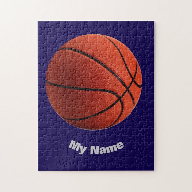 Quebra-cabeça Basquetebol Seu Nome (Vertical)