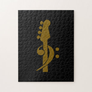 Quebra-cabeça Bass Guitar Player Music