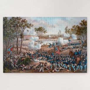 Quebra-cabeça Batalha de Cold Harbor por Kurz e Allison 1888