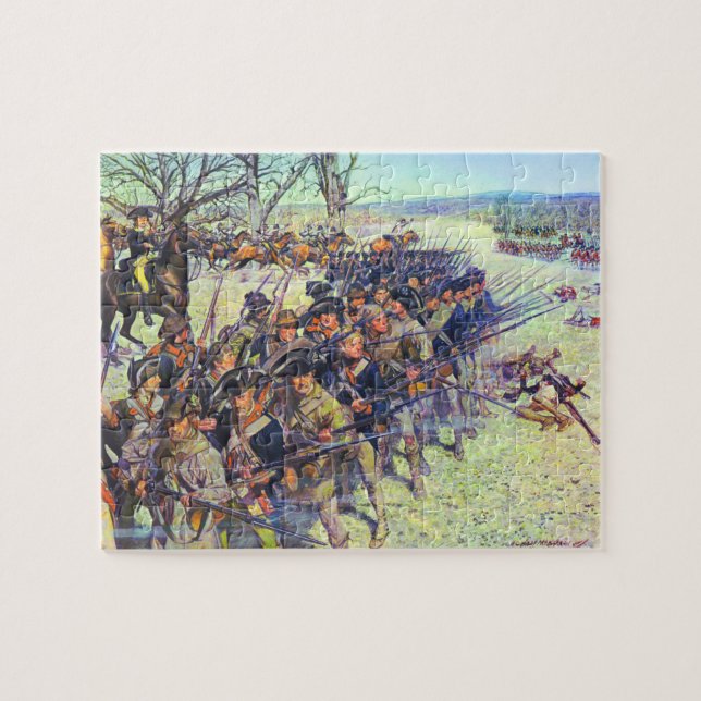 Quebra-cabeça Batalha de Guilford Courthouse Charles McBarron (Horizontal)