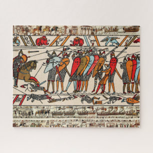 QUEBRA-CABEÇA BATALHA DE TAPESTRA BAYEUX DE HASTINGS KNIGHTS NOR
