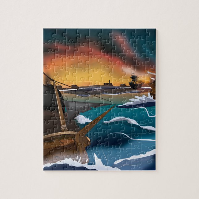 Quebra-cabeça Batalha de Waterloo (Vertical)