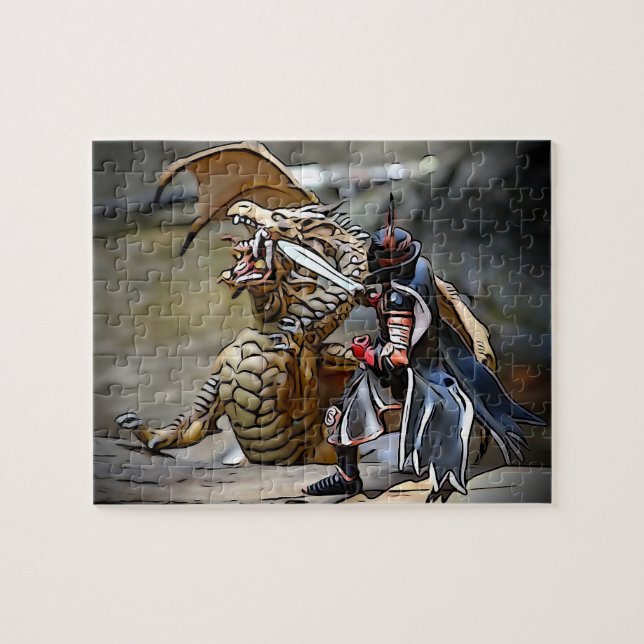 Quebra-cabeça Batalha do Dragão no Rio (Horizontal)