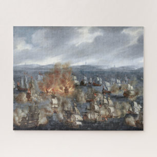 Quebra-cabeça Batalha Naval de Öland Junho 1676 Claus Møinichen