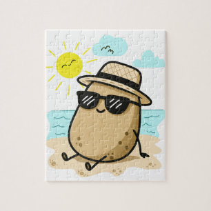 Quebra-cabeça Batata Na Praia Vibes de Verão