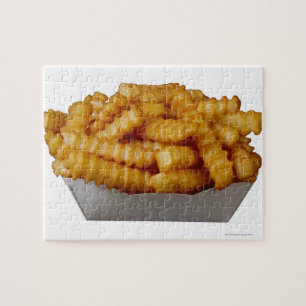 Quebra-cabeça batatas fritas do Dobra-cut