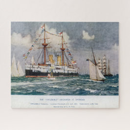 Quebra-cabeça Bateria inflexível HMS, blindada, 1876