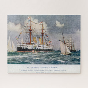 Quebra-cabeça Bateria inflexível HMS, blindada, 1876