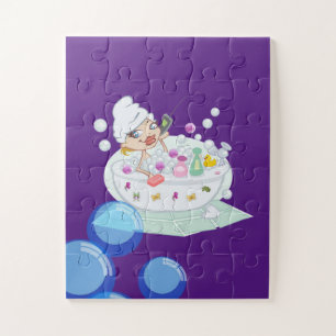 Quebra-cabeça Bath Purple