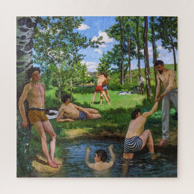 Quebra-cabeça Bathers | Frédéric Bazille | (Vertical)