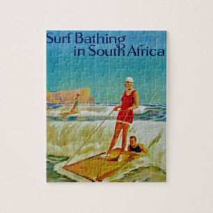 Quebra-cabeça Bathing surf na África do Sul
