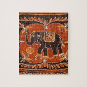 Quebra-cabeça Batik do elefante