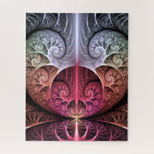 Quebra-cabeça Batimento cardíaco, Arte fractal surreal abstrata