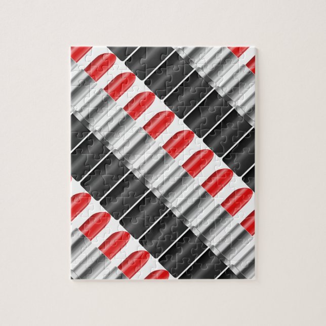 Quebra-cabeça Batom vermelho (Vertical)