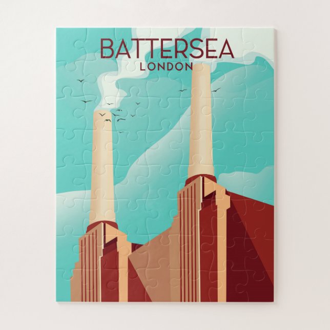 Quebra-cabeça Battersea Londres (Vertical)