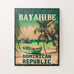 Quebra-cabeça Bayahibe República Dominicana - Retro Vintage 60s