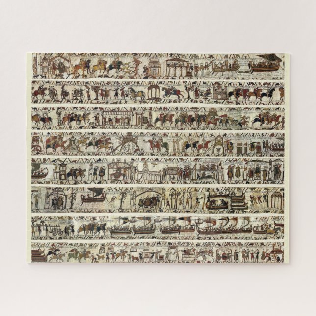 Quebra-cabeça BAYEUX TAPESTRY 1066 Batalha de Hastings,Medieval (Horizontal)