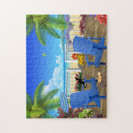Quebra-cabeça Beach House Getaway | Paraíso tropical