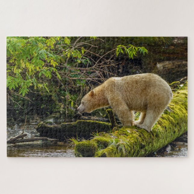 Quebra-cabeça Bear Espírito Branco (Horizontal)