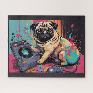 Quebra-cabeça Beau carlin adorant les jeux vidéo