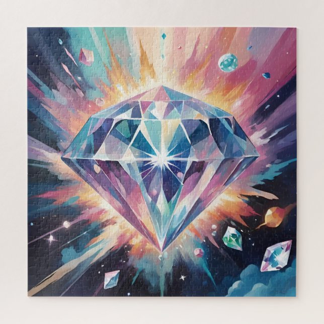 Quebra-cabeça Beautiful diamond in space (Vertical)