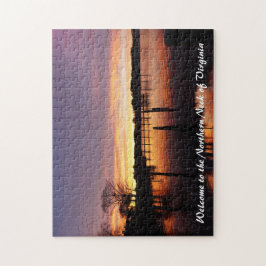 Quebra-cabeça Beautiful Sunset on Corrotoman River