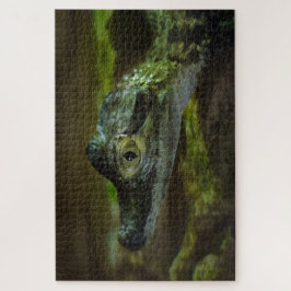 Quebra-cabeça Bebê Crocodilo Nadando na Água