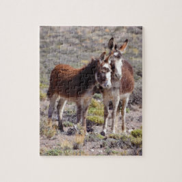 Quebra-cabeça Bebê e Mama Burro