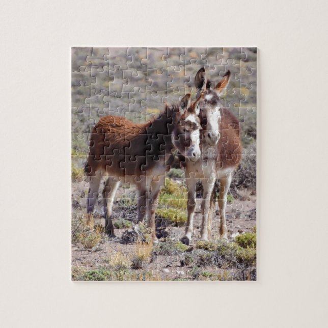 Quebra-cabeça Bebê e Mama Burro (Vertical)