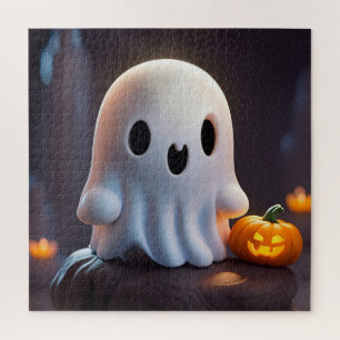 Quebra-cabeça Bebê Fantasma Caráter de Dia das Bruxas