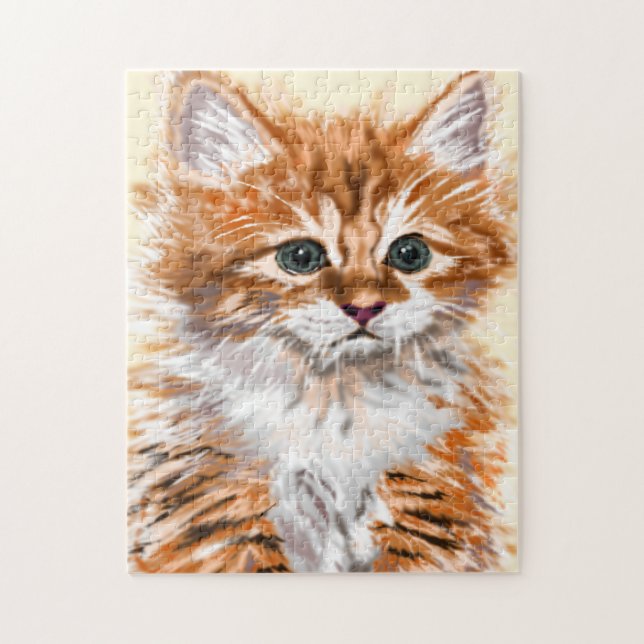 Quebra-cabeça Bebê Gato Puzzle Pequeno Animal de Estimação (Vertical)