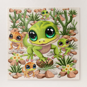 Quebra-cabeça Bebê Geckos Personagens de desenho animados