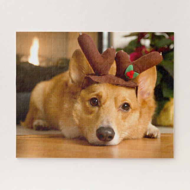 Quebra-cabeça Bebês Mais Pobres | Berna de Natal de Corgi (Horizontal)