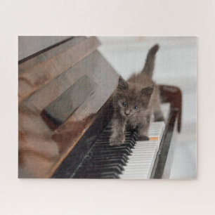 Quebra-cabeça Bebês Mais Pobres Kitten on Piano