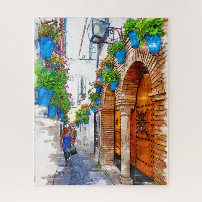 Quebra-cabeça Beco de Córdoba Andando - Espanha (Vertical)