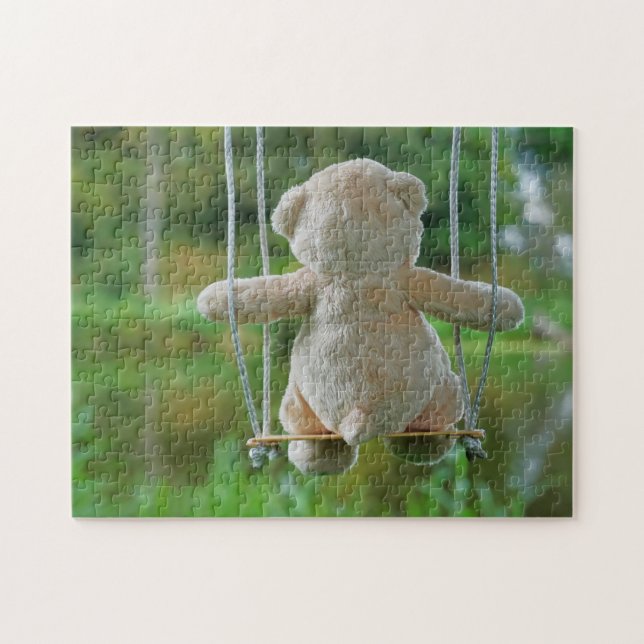 Quebra-cabeça Beer op schommel vanaf de rug. (Horizontal)