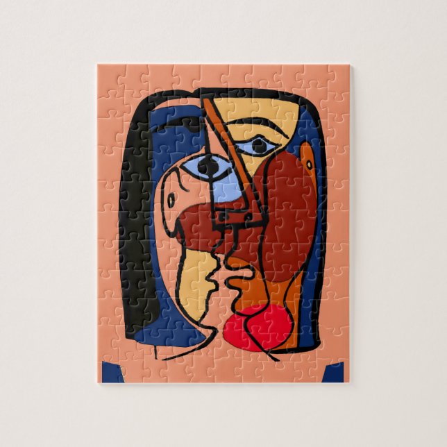 Quebra-cabeça Beijo, abstrato (Vertical)