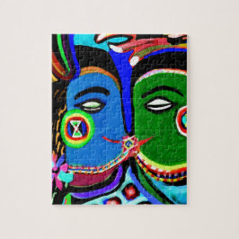 Quebra-cabeça Beijo apaixonado - estilo da arte da caverna de