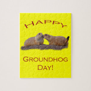 Quebra-cabeça Beijo do dia de Groundhog
