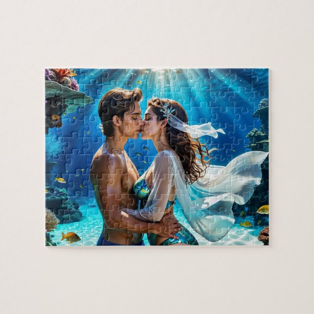 Quebra-cabeça Beijo dos Amantes Submarinos (Horizontal)
