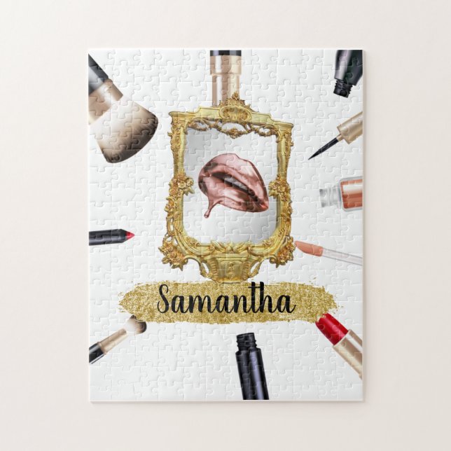 Quebra-cabeça Bela Bela Makeup Bela Elegante Personalidade Chic (Vertical)