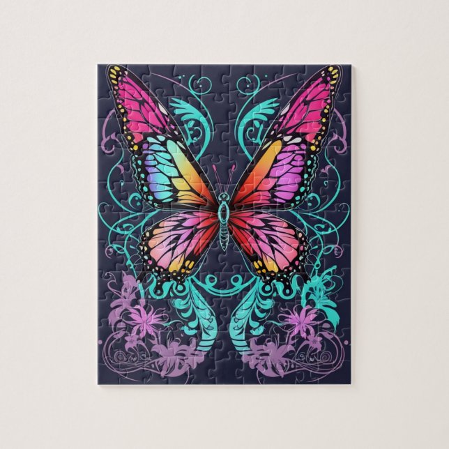 Quebra-cabeça Bela Borboleta (Vertical)