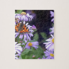 Quebra-cabeça Bela Borboleta Nas Flores