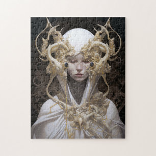 Quebra-cabeça Bela Bruxa Demon Queen Fantasy Art
