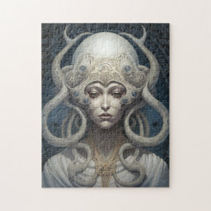 Quebra-cabeça Bela Bruxa Demon Queen Fantasy Art